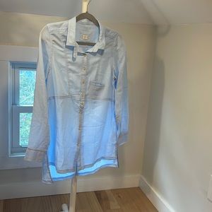 Poetry Light Blue Button Down Shirt, Size 6